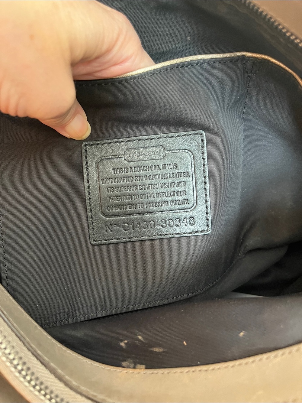 Coach gray Borough Bag 30348 - Picture 9 of 14